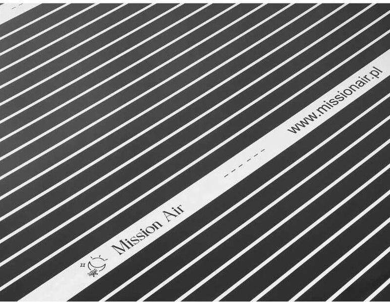 Пленка греющая инфракрасная MISSION AIR Black Silver PTC 160 Вт/м&sup2; 3.5 м&sup2; шир. 100 см + контроллер Taurus Black 1093588 фото