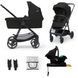 Дитячий візок багатофункціональний KINDERKRAFT Newly 4w1 Mink Pro Чорний 2034759 фото 1