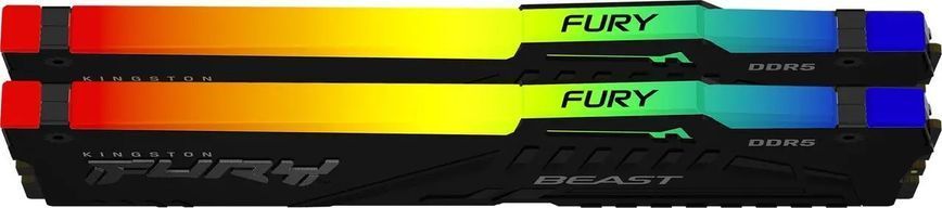 Пам'ять для настільних комп'ютерів Kingston Fury 64 GB (2x32GB) DDR5 5600 MHz BEast RGB (KF556C40BBAK2-64) 032565 фото