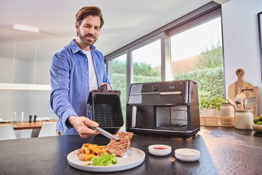 Фритюрница без масла BRAUN TwinCook 5 TD5073 10л с двойной корзиной и окном для наблюдения за приготовлением 2117869 фото