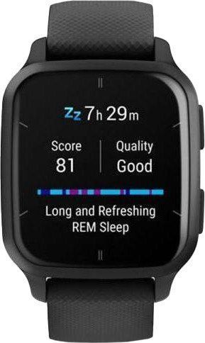 Смарт-часы Garmin Venu Sq 2 &ndash; Music Edition Slate Aluminum Bezel with Black Case and Silicone Band (010-02700-00/10/80 035119 фото