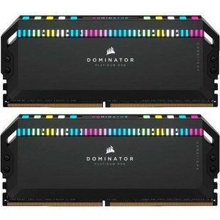 Пам'ять для настільних комп'ютерів Corsair 32 GB (2x16GB) DDR5 6400 MHz Dominator Platinum RGB (CMT32GX5M2B6400C32) 027613 фото