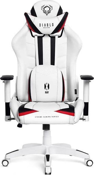 Комп'ютерне крісло для геймера Diablo Chairs X-Ray XL white 018970 фото