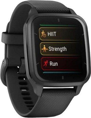 Смарт-часы Garmin Venu Sq 2 &ndash; Music Edition Slate Aluminum Bezel with Black Case and Silicone Band (010-02700-00/10/80 035119 фото