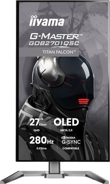 Монитор IIYAMA G-Master Titan Falcon GOB2701QSC-B1 27" 2560x1440 пикс. OLED 280 Гц 0.03 мс [GTG] 2139779 фото