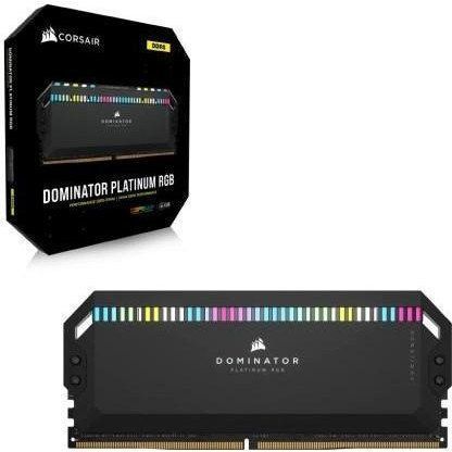 Память для настольных компьютеров Corsair 32GB (2x16GB) DDR5 6400MHz Dominator Platinum RGB (CMT32GX5M2B6400C32) 027613 фото