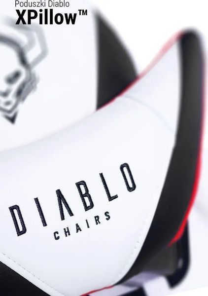Комп'ютерне крісло для геймера Diablo Chairs X-Ray XL white 018970 фото