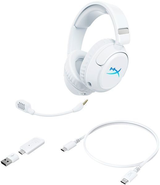 Навушники HYPERX Cloud Flight 2 Бездротові, Накладні Білий 2115394 фото
