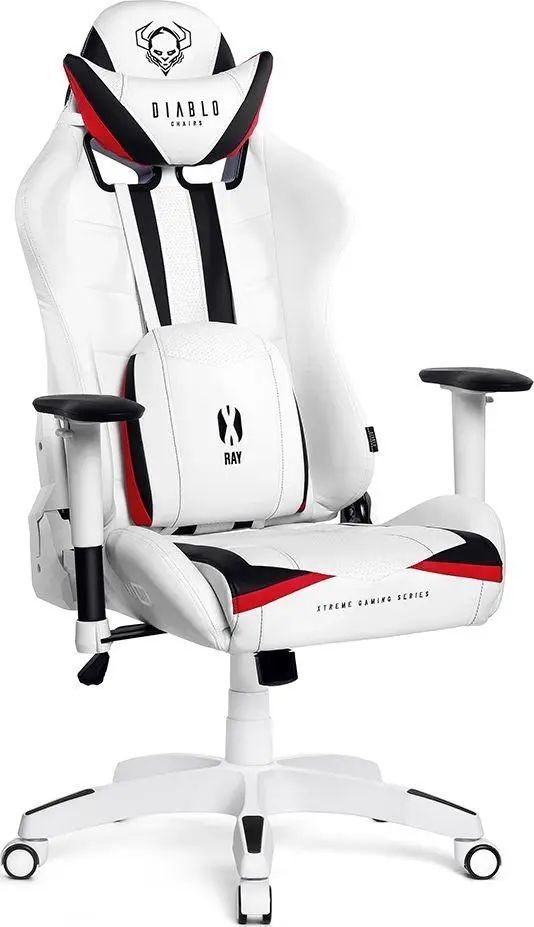 Компьютерное кресло для геймера Diablo Chairs X-Ray XL white 018970 фото