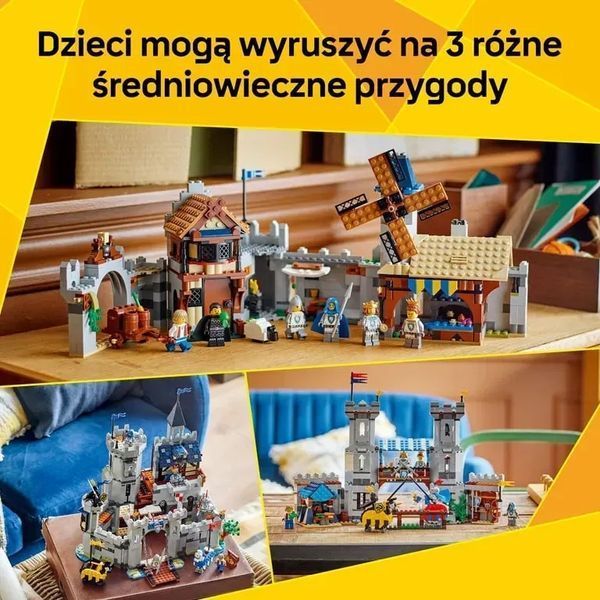 Блочный конструктор LEGO Creator Средневековый замок с рыцарем на коне (31168) 613375 фото
