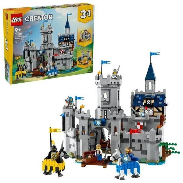 Блочный конструктор LEGO Creator Средневековый замок с рыцарем на коне (31168) 613375 фото