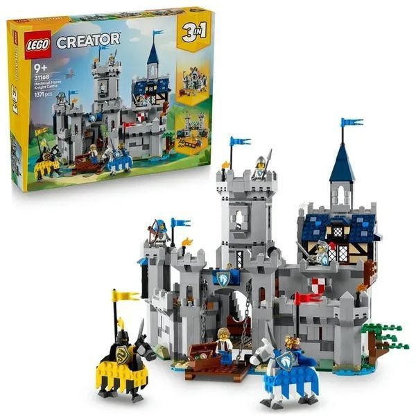 Блочный конструктор LEGO Creator Средневековый замок с рыцарем на коне (31168) 613375 фото