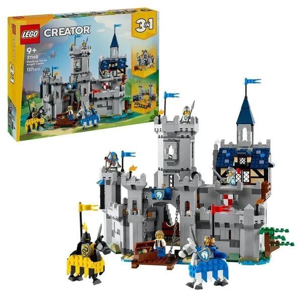 Блочный конструктор LEGO Creator Средневековый замок с рыцарем на коне (31168) 613375 фото