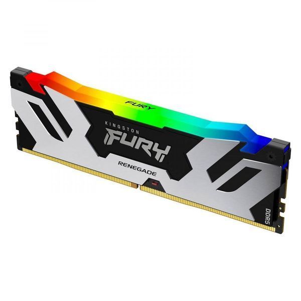 Пам'ять для настільних комп'ютерів Kingston FURY 16 GB DDR5 7200 MHz Renegade Silver/Black RGB (KF572C38RSA-16) 033733 фото