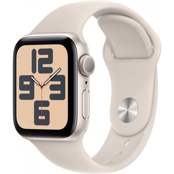 Смарт-годинник Apple Watch SE 2 GPS 40mm Starlight Aluminium Case with Starlight Sport Band S/M (MR9U3) 035019 фото