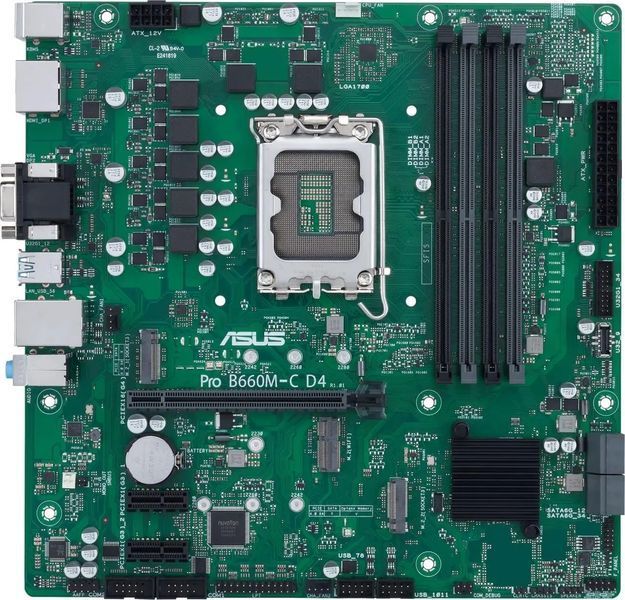 Материнська плата Asus PRO B660M-C D4-CSM 021840 фото