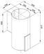 Витяжка декоративна VDB TUBE P GLASS WHITE 006558 фото 2