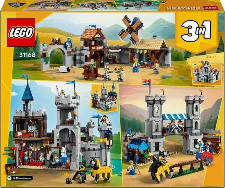Блочный конструктор LEGO Creator Средневековый замок с рыцарем на коне (31168) 613375 фото