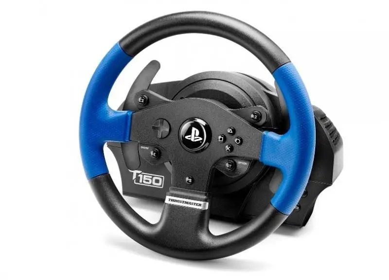 Комплект (руль, педали) ThrustMaster T150 Force Feedback Official Sony licensed Black (4160628) 312649 фото