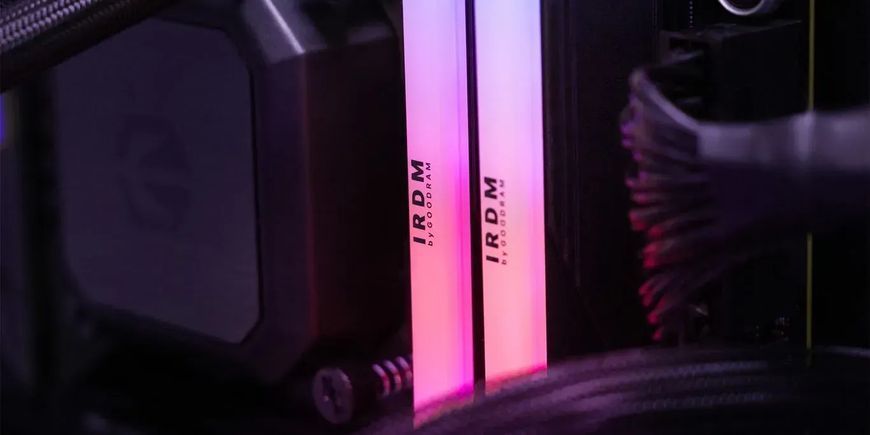 Память для настольных компьютеров GoodRam 32 GB (2x16GB) DDR5 6800 MHz IRDM RGB Black (IRG-68D5L34S/32GDC) 514222ua фото