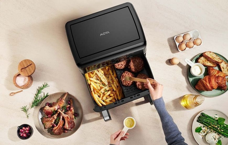 Фритюрница Air Fryer MOVA FD20S Pro Черный 10л с окном просмотра 10 автоматических программ 2136716 фото