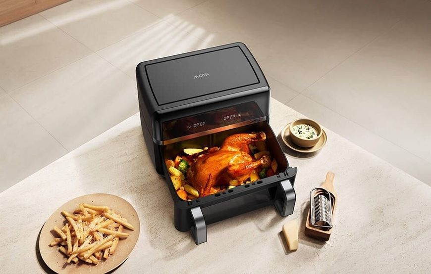 Фритюрница Air Fryer MOVA FD20S Pro Черный 10л с окном просмотра 10 автоматических программ 2136716 фото