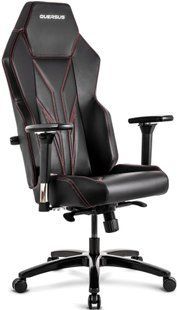 Игровое кресло QUERSUS Vaos.2.3 Red Accent Черный (красные элементы) e2430062 фото