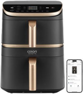 Фритюрниця без олії Air Fryer COSORI Turbo Tower Pro Smart CAF-DC123S-DEUR 10.8 л (WiFi) 2079654 фото