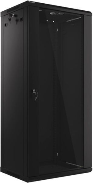 Шкаф RACK LANBERG 19" 27U WF01-6427-10B 600 x 450 мм, настенный, черный 470893 фото