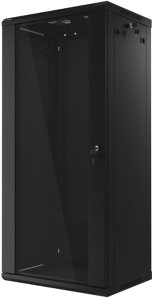 Шкаф RACK LANBERG 19" 27U WF01-6427-10B 600 x 450 мм, настенный, черный 470893 фото