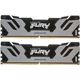 Пам'ять для настільних комп'ютерів Kingston FURY 96 GB (2x48GB) DDR5 6000 MHz Renegade Silver (KF560C32RSK2-96) 033866 фото