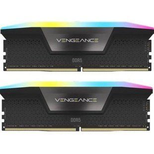 Пам'ять для настільних комп'ютерів Corsair 64 GB (2x32GB) DDR5 5200 MHz Vengeance RGB (CMH64GX5M2B5200C40) 027646 фото
