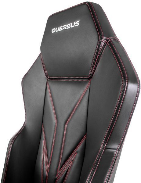 Игровое кресло QUERSUS Vaos.2.3 Red Accent Черный (красные элементы) e2430062 фото