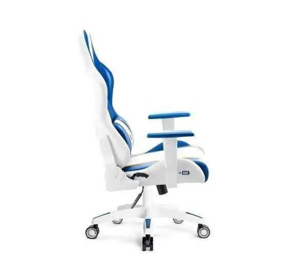 Комп'ютерне крісло для геймера Diablo Chairs X-One 2,0 Normal Size (WhitE-Blue) 018953 фото