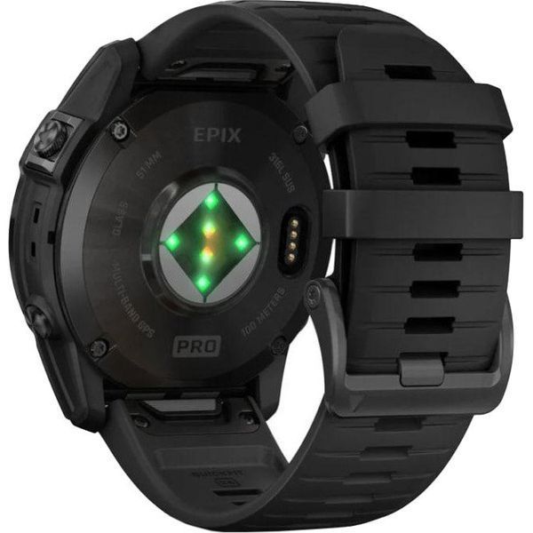 Смарт-годинник Garmin Epix Pro Gen 2 Sapphire 51mm Carbon G. DLC Tit. with Black Band (010-02804-00/01/53) 035052 фото