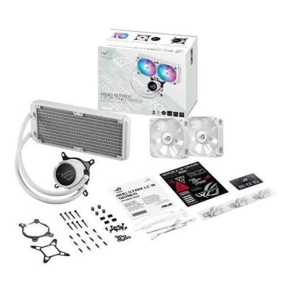 Водяне охолодження Asus Rog Strix LC III 240 ARGB White Edition (90RC00S2-M0UAY0) 013489 фото