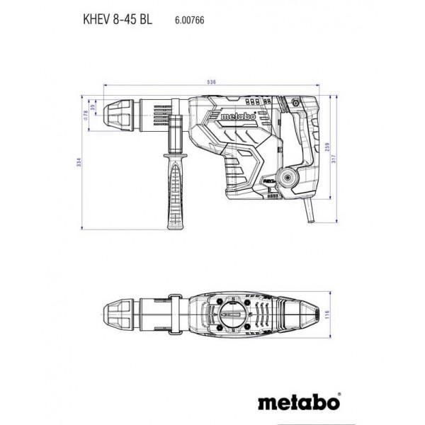 Перфоратор Metabo KHEV 8-45 BL (600766500) 034880 фото