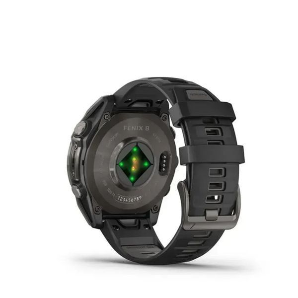 Смарт-годинник Garmin Fenix 8 47mm Amoled Sapphire Carbon Gray DLC Titanium w. Black/Pebble Gray B. (010-02904-20/21/29) 613054 фото