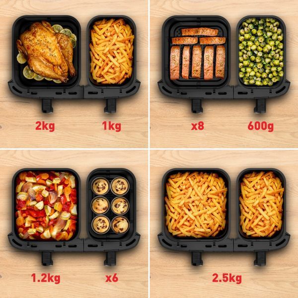 Мультипечь Tefal Dual Easy Fry XXL EY942HE0 2038787 фото