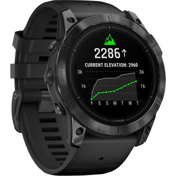 Смарт-годинник Garmin Epix Pro Gen 2 Sapphire 51mm Carbon G. DLC Tit. with Black Band (010-02804-00/01/53) 035052 фото