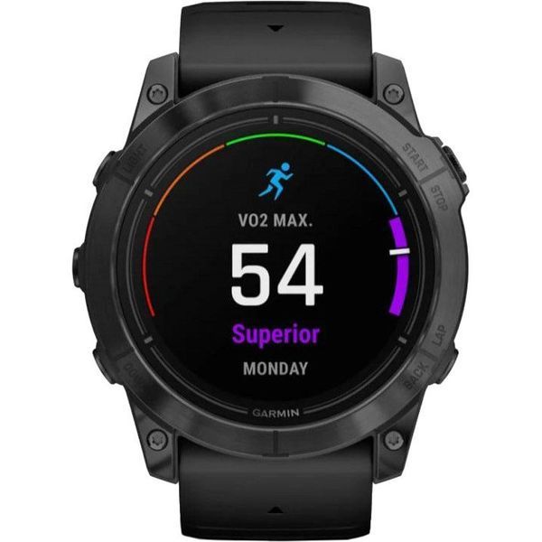 Смарт-годинник Garmin Epix Pro Gen 2 Sapphire 51mm Carbon G. DLC Tit. with Black Band (010-02804-00/01/53) 035052 фото