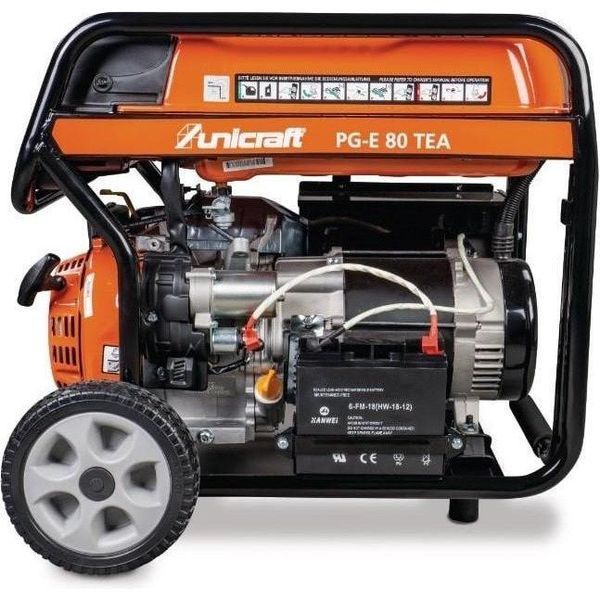 Бензиновий генератор Unicraft PG-E 80 TEA (6706080D) 000222 фото