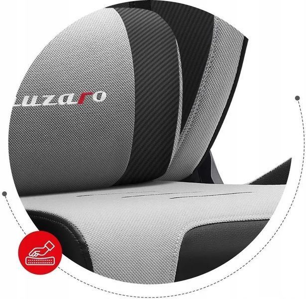 Комп'ютерне крісло для геймера Huzaro Force 7.6 grey 606542 фото