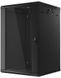 Шафа RACK LANBERG 19" 18U WF01-6618-10B 600 x 600 мм, настінна, чорна 470900 фото 5