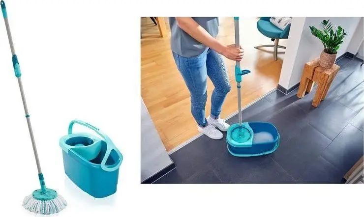 Набір для прибирання Leifheit Набор для уборки для пола Clean Twist Disc Mop Ergo 30 см (52101) 319432 фото