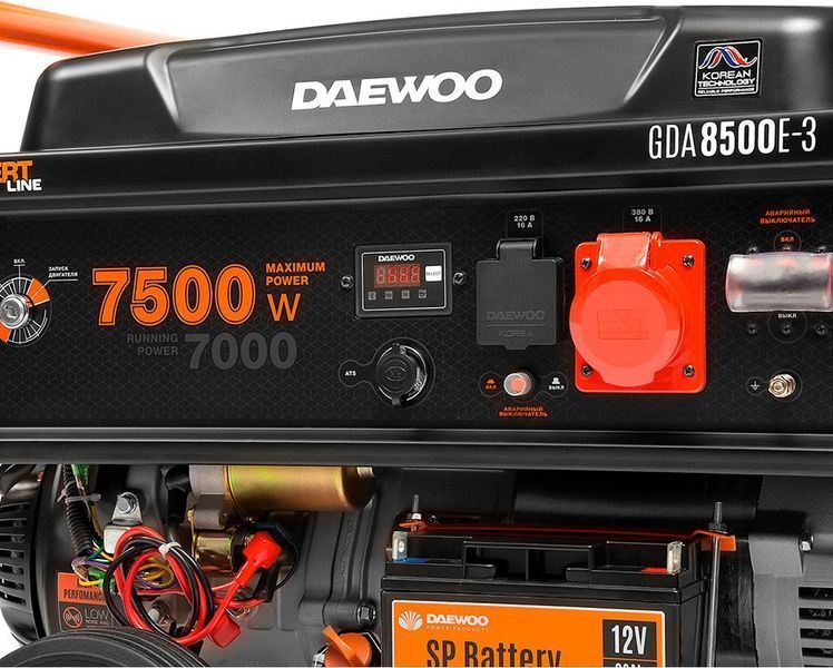 Бензиновый генератор Daewoo Power GDA 8500E-3 000083 фото