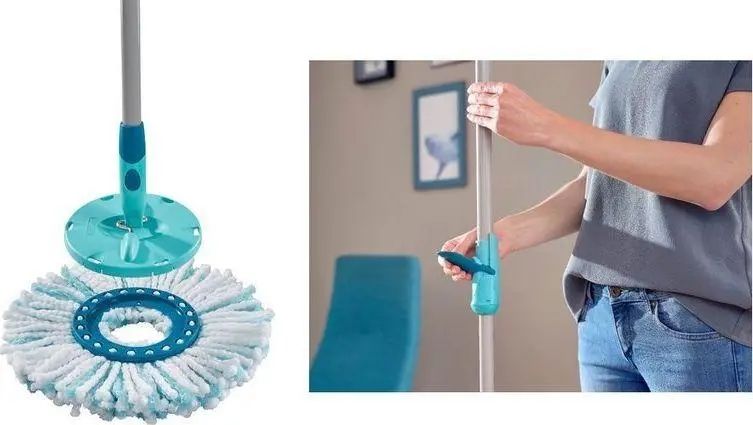 Набір для прибирання Leifheit Набор для уборки для пола Clean Twist Disc Mop Ergo 30 см (52101) 319432 фото