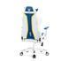 Комп'ютерне крісло для геймера Diablo Chairs X-One 2,0 Normal Size (WhitE-Blue) 018953 фото 4