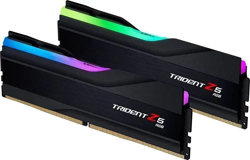 Пам'ять для настільних комп'ютерів G.Skill 32GB DDR5 (2x16GB )Trident Z5 RGB 7200MHz CL34 XMP3 Black (F5-7200J3445G16GX2-TZ5RK) 464870ua фото