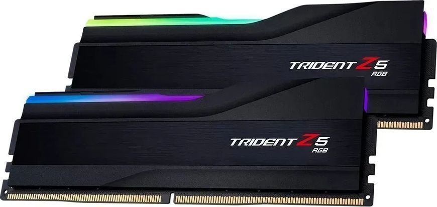 Пам'ять для настільних комп'ютерів G.Skill 32GB DDR5 (2x16GB )Trident Z5 RGB 7200MHz CL34 XMP3 Black (F5-7200J3445G16GX2-TZ5RK) 464870ua фото